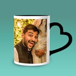 3 Tone Heart Handle Mug