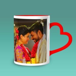 3 Tone Heart Handle Mug